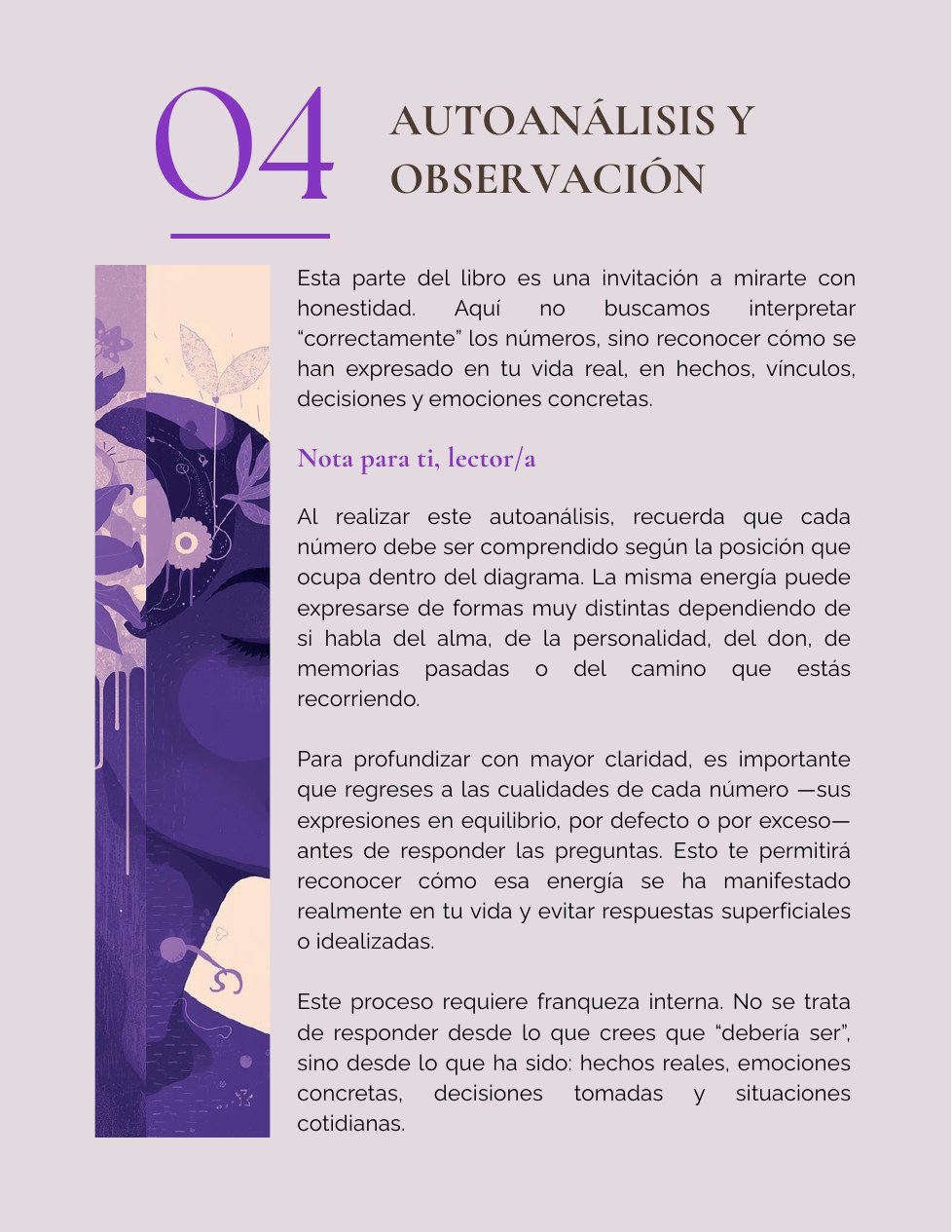 Página interior del capítulo Autoanálisis y observación